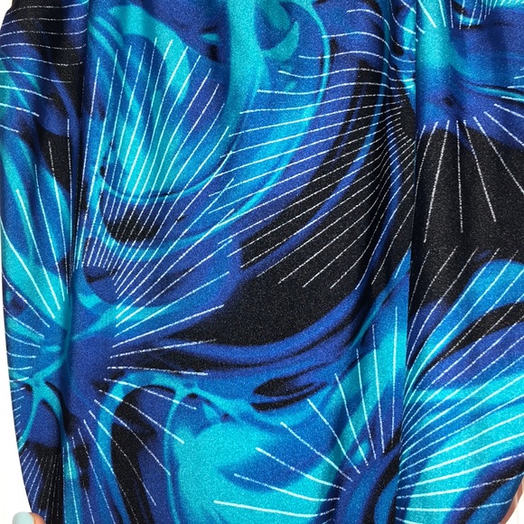Blue patterned Speedo One Piece - Picture 4 of 6